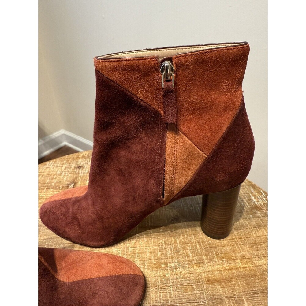 Ulla Johnson 8.5 Carin Brown Patchwork Leather Su… - image 6